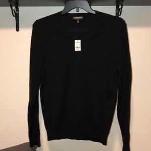 New! Men’s Black V-Neck Express Sweater